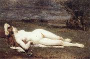 Jean Baptiste Camille  Corot Recreation by our Gallery oil painting artist